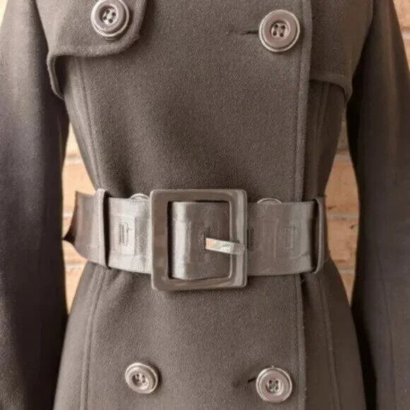 Mackage wool cashmere button down belted peacoat - Picture 3 of 10